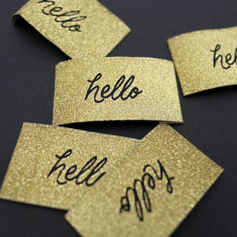 Etiquette Tissu P'tit Bouchon Or - Maison Klem